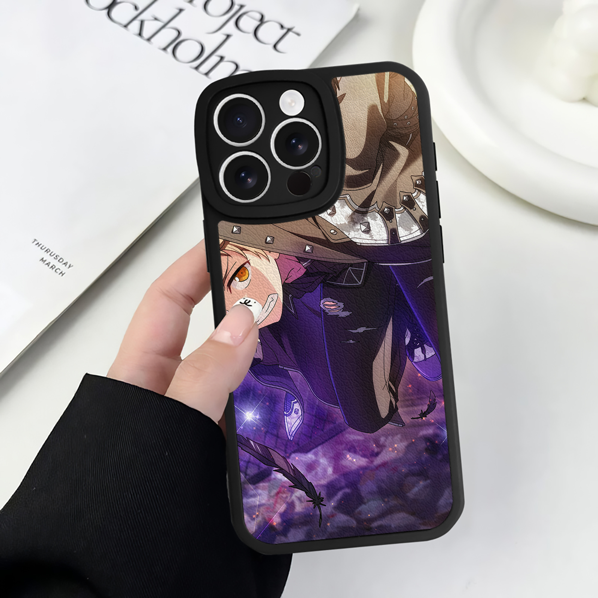 （画像用） あんさんぶるスターズ! Ensemble Stars 【iPhone 16シリーズ対応】シリコンスマホケース（レザー調） 材質：シリコン
